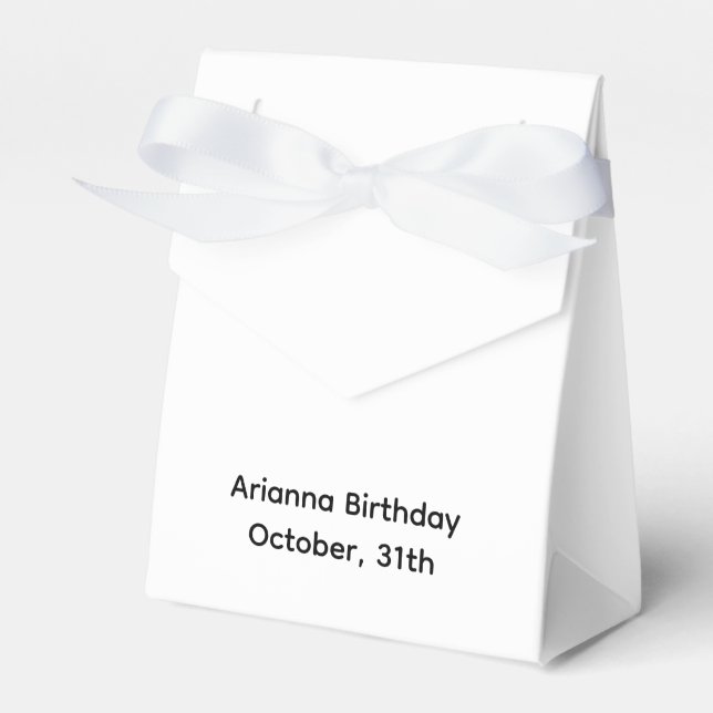 Halloween-Party | Minimales Ghost-Design Geschenkschachtel (Vorderseite)