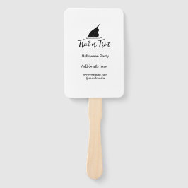 Halloween-Party mit schwarzen Hutdetails bespreche Fächer