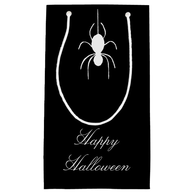 Halloween-Party Niedlich Spider Schwarz-weiß Kleine Geschenktüte (Vorderseite)