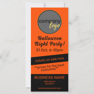 HALLOWEEN-PARTY ORANGE BLACK BUSINESS COMPANY