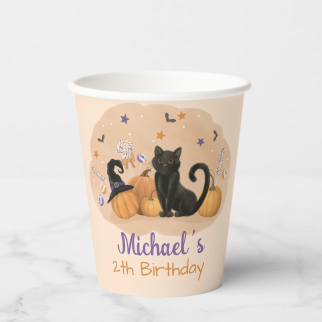 Halloween-Party Pappbecher (Vorderseite)