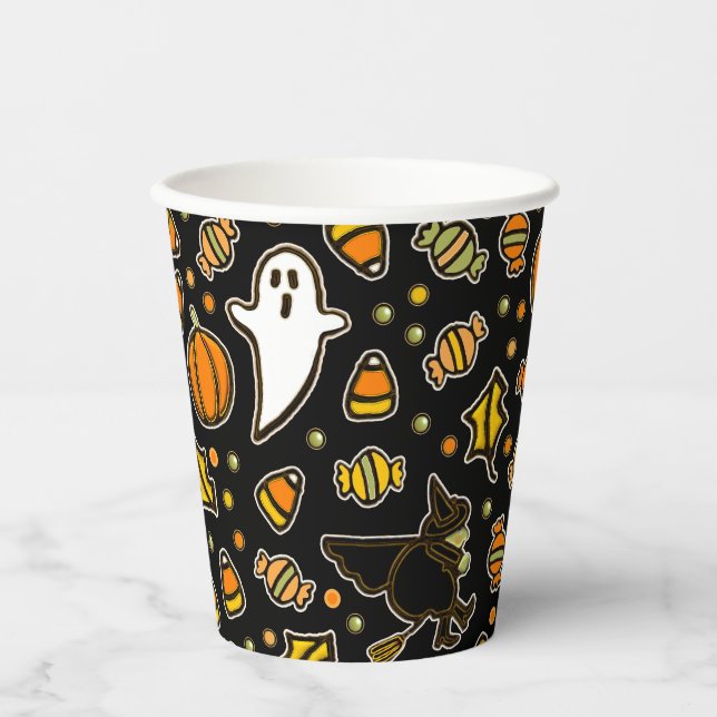Halloween-Party Pappbecher (Vorderseite)