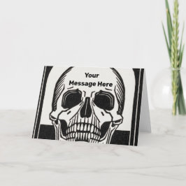Halloween-Party Personalisiert Skeleton Geburtstag Karte