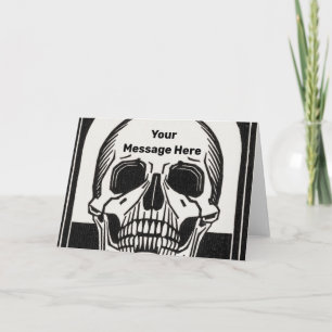 Halloween-Party Personalisiert Skeleton Geburtstag Karte