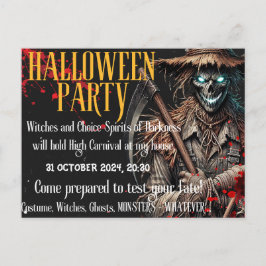 Halloween-Party Personalisierte Einladung Postkart