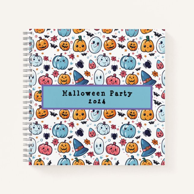 Halloween-Party-Planungsrechner Notizbuch (Vorderseite)