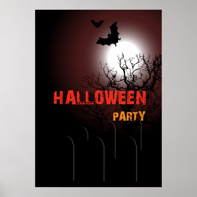 Halloween-Party Poster (Vorne)