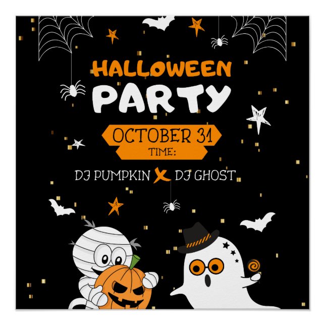 Halloween-Party Poster (Vorderseite)