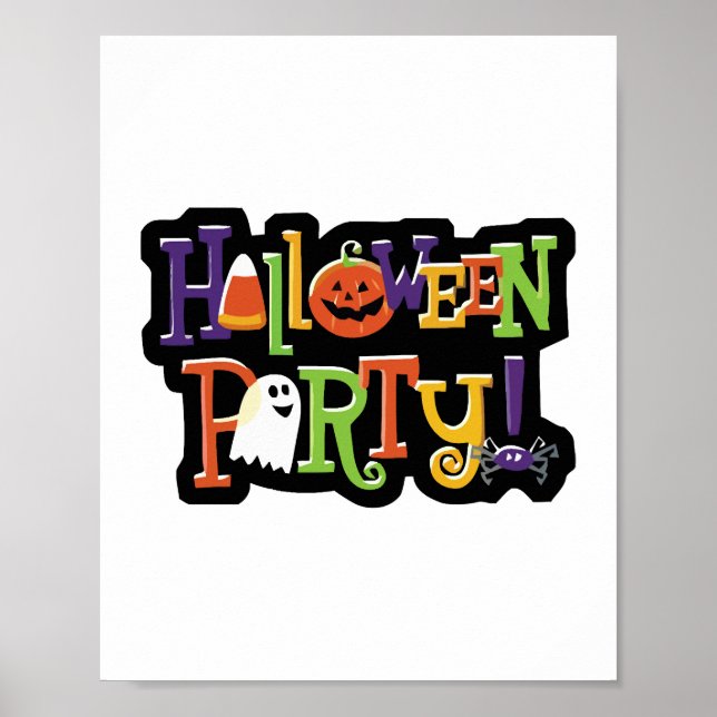 Halloween-Party Poster (Vorne)