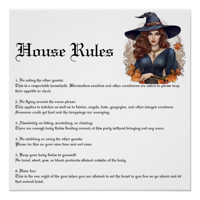 Halloween-Party Poster (Vorderseite)