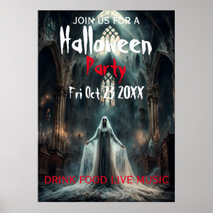 Halloween-Party Poster Einladung