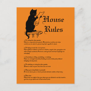 Halloween-Party Postkarte