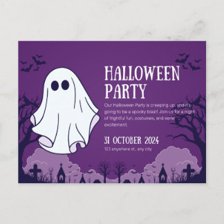 Halloween-Party Postkarte
