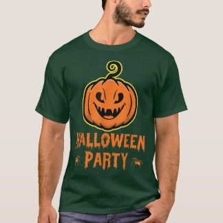 Halloween Party Pumpkin Evil Funny Trick Or Treat  T-Shirt