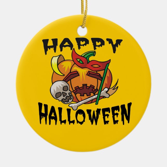 Halloween-Party Pumpkin Ornament (Vorne)