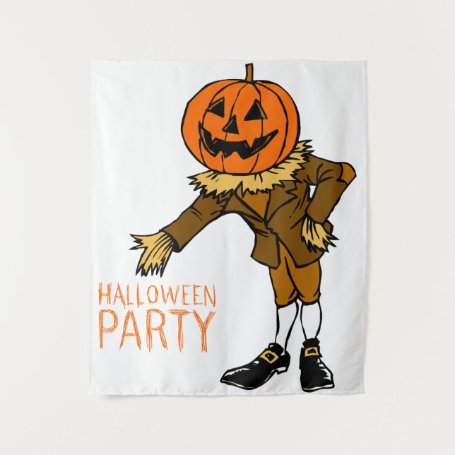 Halloween-Party Pumpkin Typ Clip Art, Halloween Wandteppich (Vorderseite)