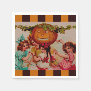 Halloween-Party Pumpkin Vintag Serviette