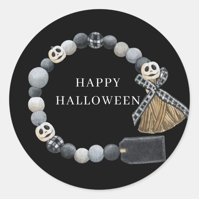 Halloween-Party Pumpkins Runder Aufkleber (Vorderseite)