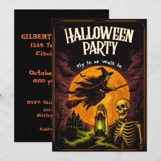 Halloween-Party reinfliegen oder reingehen Einladung