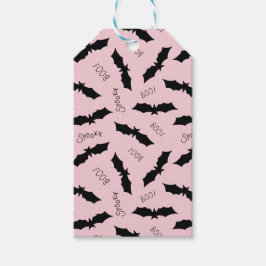 Halloween-Party Rosa Fledermäuse Geschenkanhänger