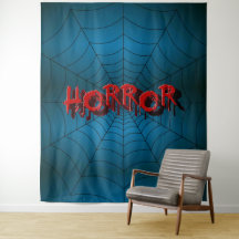 Halloween-Party Rotes Horror Spinnennetz Blau Grus