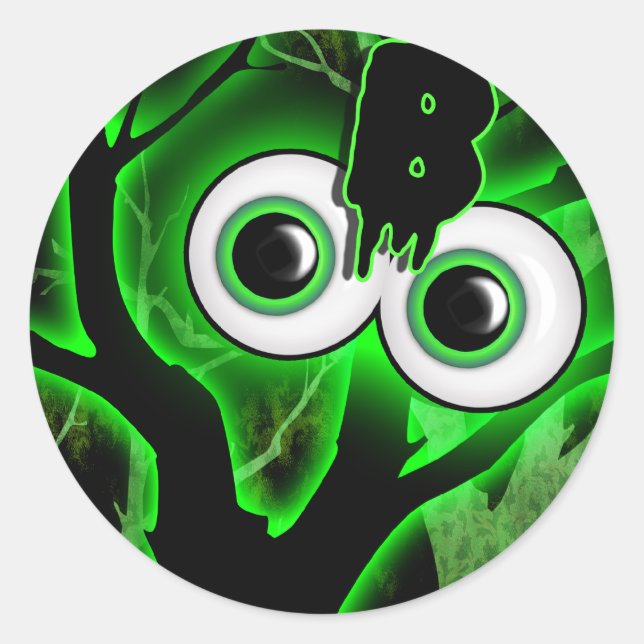 Halloween Party Runder Aufkleber (Vorderseite)