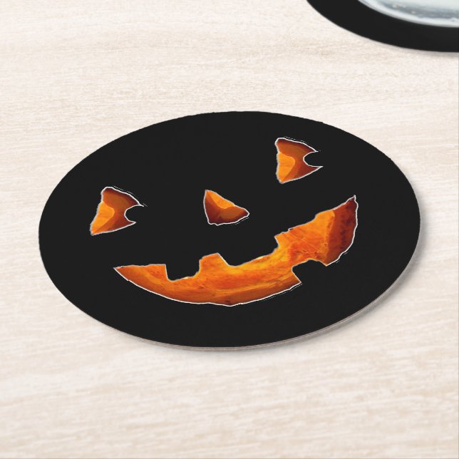 Halloween-Party Runder Pappuntersetzer (Angewinkelt)