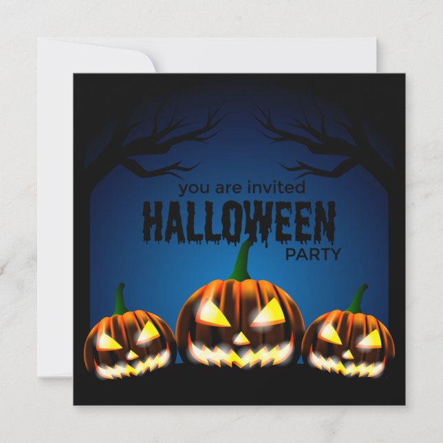 Halloween-Party Save The Date (Vorderseite)
