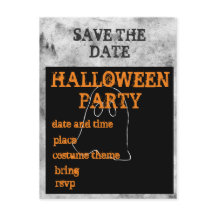 Halloween-Party Save the Date