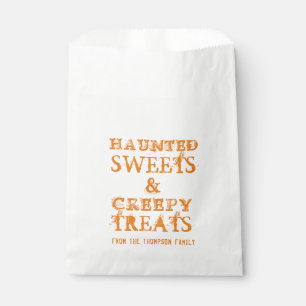 Halloween-Party School Niedlich Creepy Orange Leck Geschenktütchen