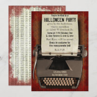 Halloween-Party Schreibmaschine Beängstigender Hor