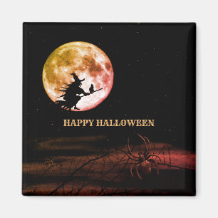 Halloween-Party Schwarze Nacht Vollmond Beängstige Magnet