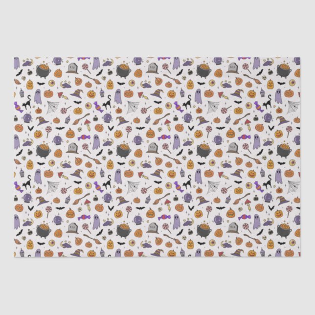 Halloween-Party Seidenpapier (Vorderseite)