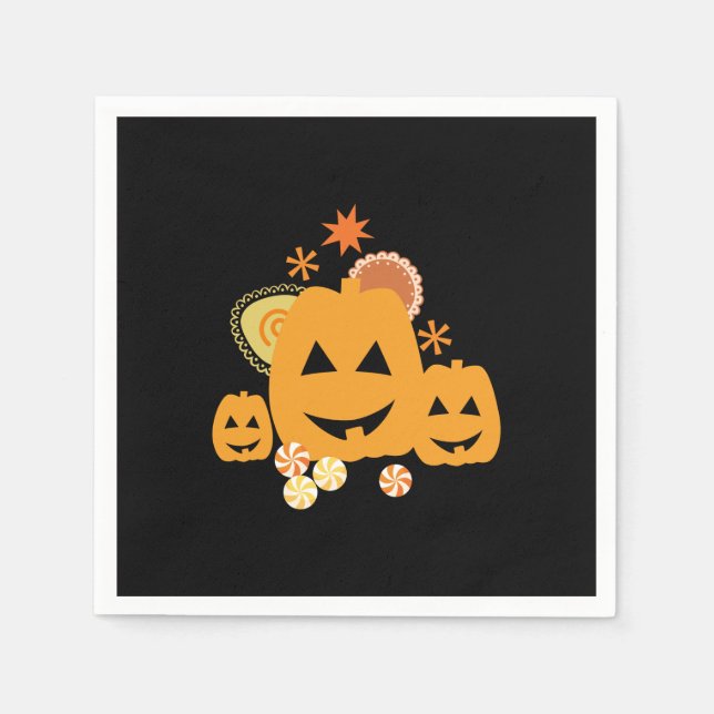 Halloween-Party Serviette (Vorderseite)