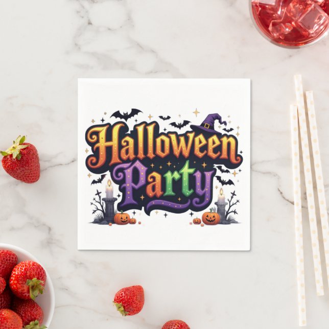 Halloween-Party Serviette (Beispiel)