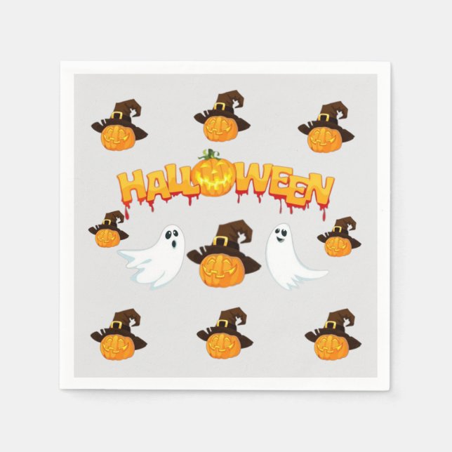 Halloween-Party Serviette (Vorderseite)