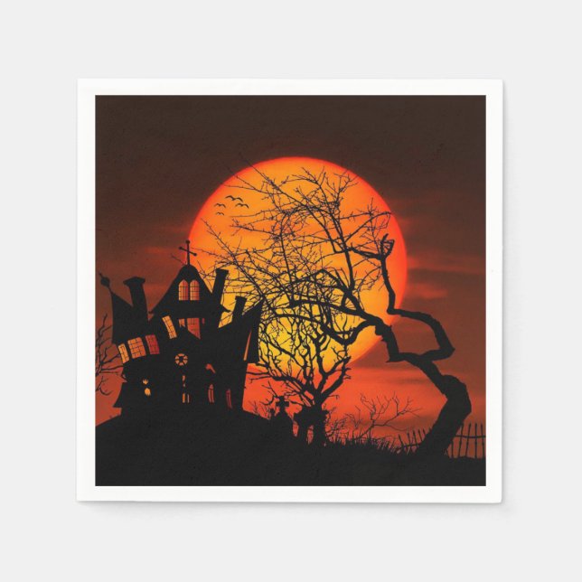 Halloween-Party Serviette (Vorderseite)