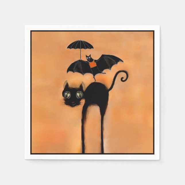 Halloween-Party Serviette (Vorderseite)