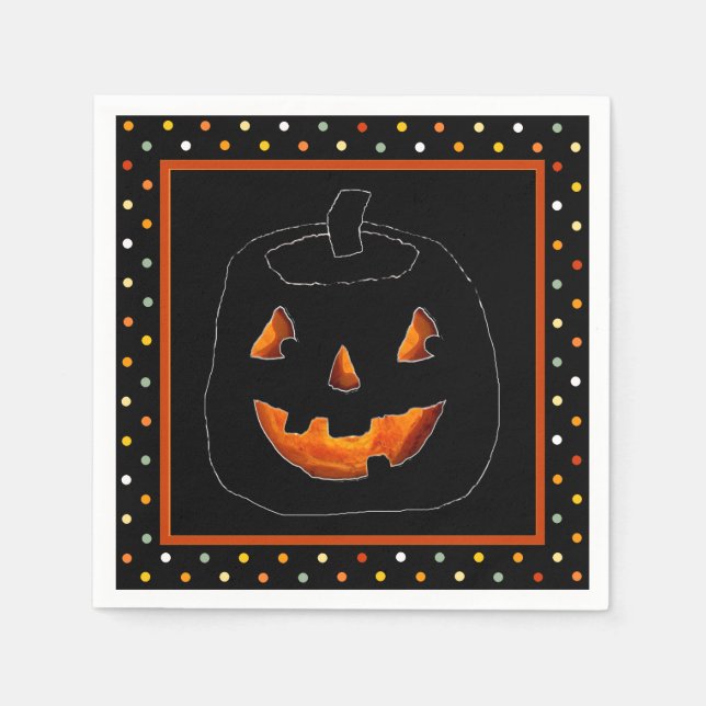 Halloween-Party Serviette (Vorderseite)