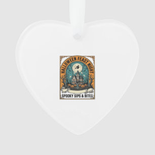 Halloween-Party-Shirt Grusel-Fest Geisterhaus_1 Ornament