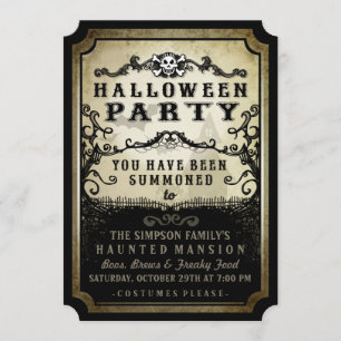 Halloween-Party Sie wurden fasziniert Einladung