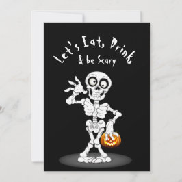 Halloween-Party Skeleton Einladung