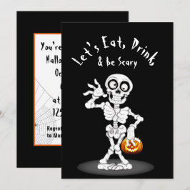 Halloween-Party Skeleton Einladung
