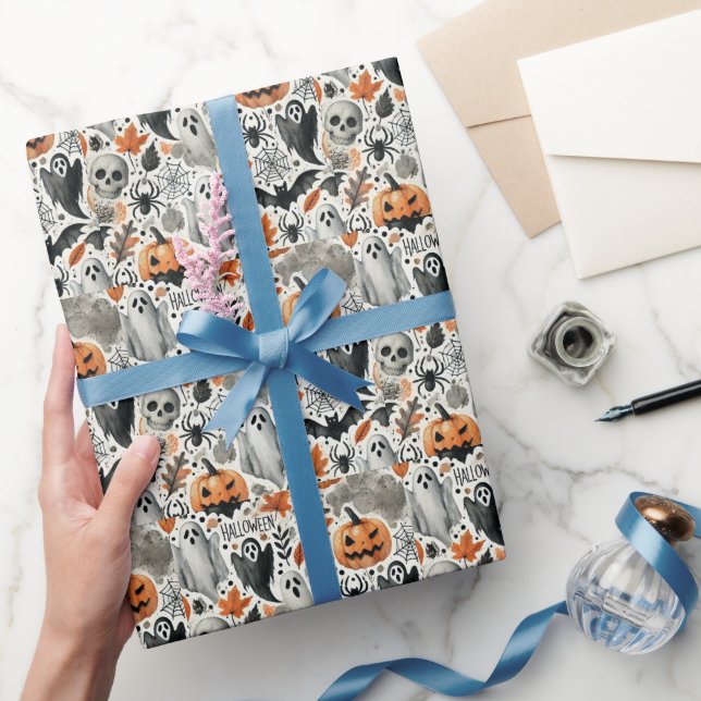 Halloween-Party Special Gemütlich und ästhetisch Geschenkpapier (Schenken)