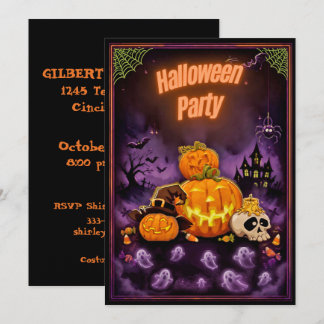 Halloween-Party-Spooktacular-Design Einladung