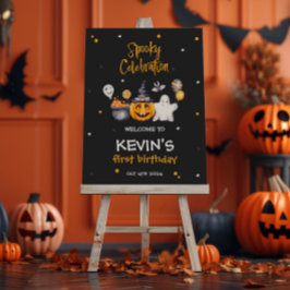 Halloween-Party Spooky Geburtstag Begrüßungszeiche Poster