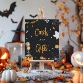 Halloween-Party Spooky Geburtstagskarte und Gesche Poster