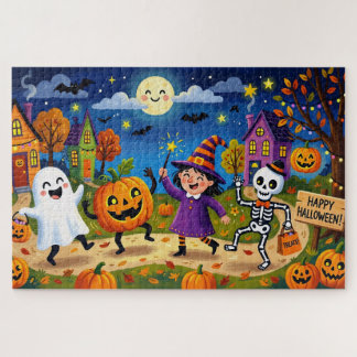Halloween-Party - Süße Illustration Kinder Puzzle