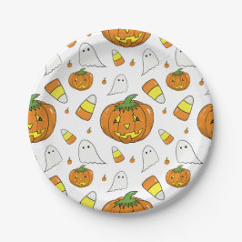 Halloween-Party-Tellerplatten Pappteller