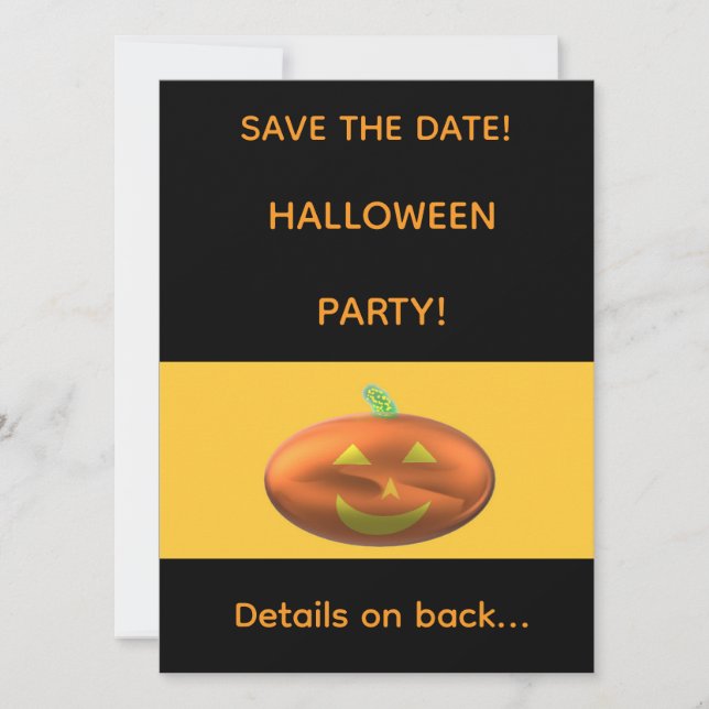 HALLOWEEN PARTY Termin vormerken Save The Date (Vorderseite)